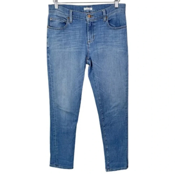 Eileen Fisher Womens Size 6  Organic Cotton Relaxed Medium Wash Ankle Jeans - Picture 1 of 15